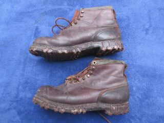 Rare Ww2 German Special Mountain Troops Ankle Boots