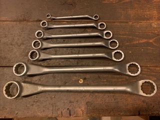 Rare Set Of 7 Bsa 12 Point Metric Ring Spanners 9mm - 32mm