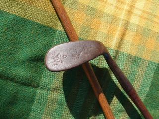 Antique Hickory Wood Shaft Golf Club Macgregor Popular Mashie Niblick W/ S Stamp