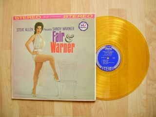 Sandy Warner Fair & Warner Mayfair Yellow Vinyl Orig 1959 Mega Rare Ex