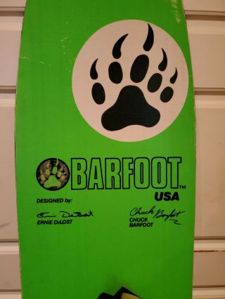 Vintage 1987 Barfoot USA Twin Tip Freestyle 151 Snowboard - Rare Chuck Barfoot 4