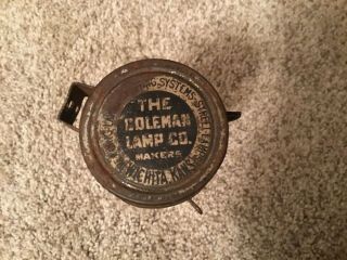 Rare Coleman Lamp Company Oil Bottle For Torch Light Appliances Early 1900s