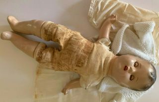 Antique1930 ' s - 1940 ' s Composition Baby doll 16 