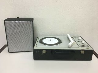 Vintage Braun Pcv4 Koffer Plattenspieler Turntable Dieter Rams Verry Rare