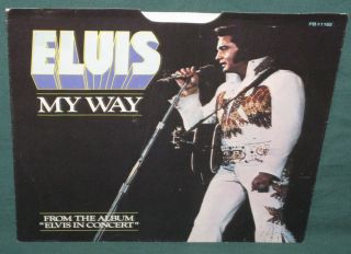 Elvis Presley Rca Pb - 11165 America / My Way Promo 45 W/ Sleeve 1977 Rare