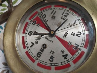 Chelsea Ships Radio Room Clock 7.  25 " Dial Ww - Ii Liberty Ship - Rare Wow