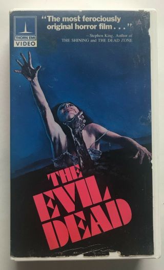 The Evil Dead Vhs Thorn Emi Video Clamshell First Us Release Cult Horror Rare