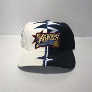 Vintage 90s Shockwave Starter Philadelphia 76ers Sixers Hat - Rare