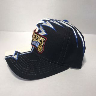 Vintage 90s Shockwave Starter Philadelphia 76ers Sixers Hat - Rare 2