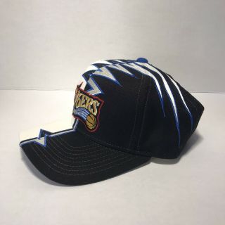 Vintage 90s Shockwave Starter Philadelphia 76ers Sixers Hat - Rare 3