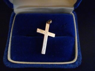 Christmas Gift,  Vintage/antique Esemco 10k Gold Cross,  1 Inch By 3/4 Inch
