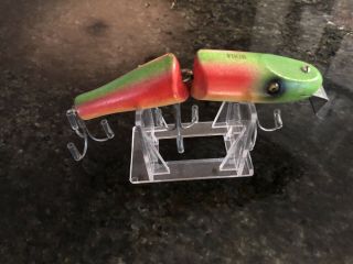 Vintage Creek Chub Jointed Pikie Rainbow Fire Antique Fishing Lure