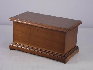 Vintage Dollhouse Miniature Wood Hope Blanket Chest Trunk 1:12 Scale