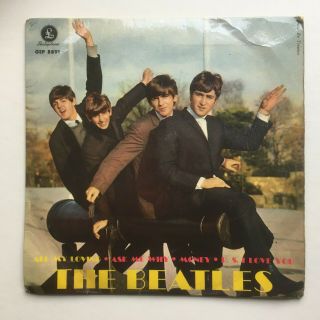 Beatles " All My Loving " Ep Extremely Rare 1964 Swedish Laminated Picture Cover