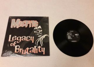 Misfits Legacy Of Brutality 1989 Us Vinyl Lp Plan 9 No Barcode Horror Punk Rare