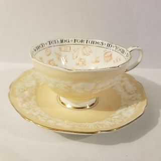 Rare Paragon Fine China Fortune Teller Telling Teacup And Saucer