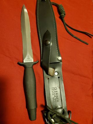 Vintage Rare Gerber Mark Ii Military & Survival Knife Double Edge Dagger