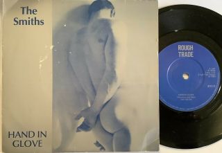 Rare 80s Pop - The Smiths - Hand In Glove - 1983 Uk Rough Trade Vg,  Pic Slv