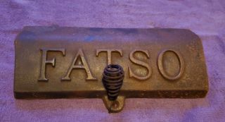 Vintage Cast Iron Stove Door Wood Stove Vestal Door Fatso Brand 10 1/2 By 4 3/8