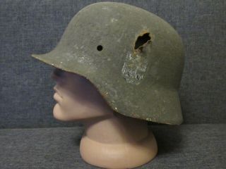 Rare M35 Helmet With The Signature Of The Helmet Owner.