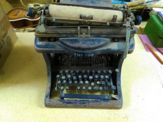 Early Antique Vintage Fox Typewriter Or Restoration