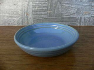 Rare Vintage Bauer Ring Ware Light Blue Fruit Bowl 5 1/4 "