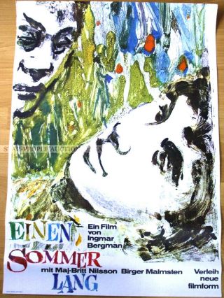 Ingmar Bergman - Sommarlek Summer Interlude Rare German Poster