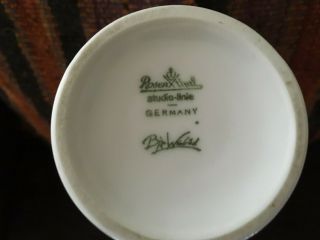 Rare Vintage signed Bjorn Wiinblad Rosenthal Studio Linie White Porcelain Vase 4