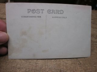 antique PAPER MOON real photo postcard UNPOSTED INTERESTING GROUP IMAGE 3
