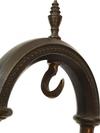 Antique - Regency - RARE - Bronze/Ormolu/Silver/Grecian Arch Pocket Watch Stand - c1830 5