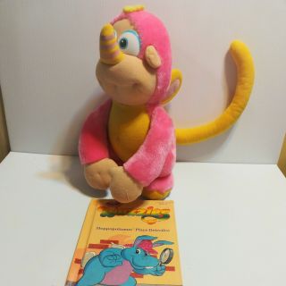 Vintage 1984 Wuzzles Hasbro Softies Walt Disney Rhinokey Monkey Rhino With Book