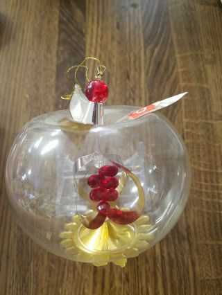 West German Resl Lenz Vintage Glass Christmas Ornament Antique Decoration 1960 