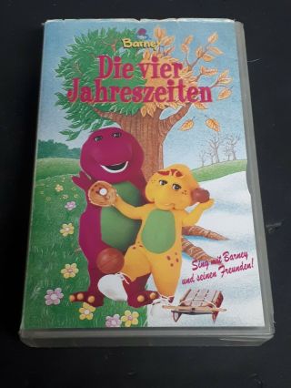 Barney Four Seasons / Die Vier Jahreszeiten 1996 Vhs German Version Oop Rare