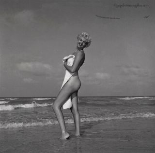 Bunny Yeager 1950s Camera Negative Photograph Sultry Bottled Blonde Lillian Bell