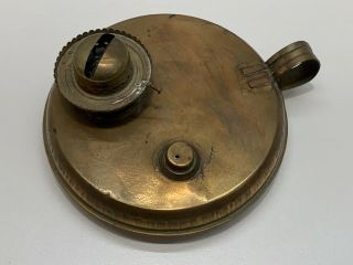 Vtg Antique E.  Miller & Co.  Oil Lamp Brass Kerosene Heater Base
