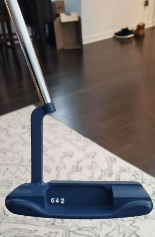 Edel 642 Stainless Putter 34 " Rare Torched Blue Finish Headcover