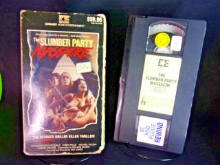 Vintage The Slumber Party Massacre (vhs,  1982) Htf Driller Killer Rare Horror