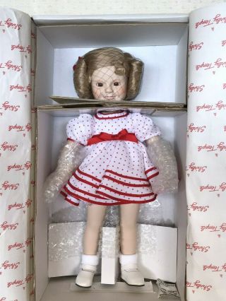 Shirley Temple 14” Porcelain Doll From Stand Up And Cheer 1934 Movie,  Iob 1990
