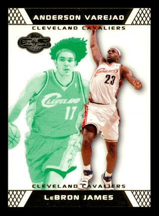 2007 - 08 Topps Co - Signers 23 Lebron James Gold Green Parallel Cavs Rare 49/59