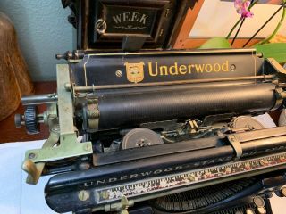 ANTIQUE Underwood No.  3 STANDARD TYPEWRITER Serial 422644 - 12 RARE 5
