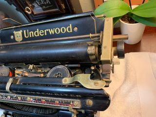 ANTIQUE Underwood No.  3 STANDARD TYPEWRITER Serial 422644 - 12 RARE 6