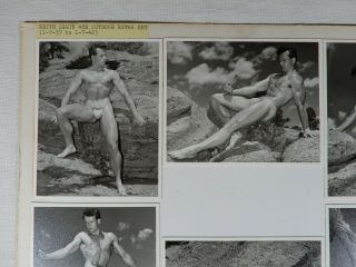 Rare - Vintage Card Male Nude Set Western Photography Guild Keith Studio Set 11x14