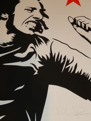 Zack De La Rocha Signed Limited Edition Ernesto Yerena Screen Print Poster Rare