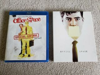 Office Space (1999) - Blu - ray w/ Fox Icons Slipcover OOP - Rare 3