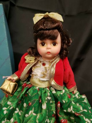 Vintage Madame Alexander Doll Home For The Holidays Lillian Vernon W/stand 1996