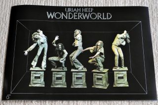 Uriah Heep Poster Uriah Heep Wonderworld Promo Poster Alternative Shot Rare