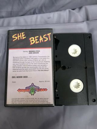 She Beast - RARE 1966 Gorgon Cult Horror VHS 2