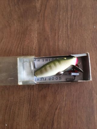 Vintage Paw Paw Bait Co.  Wooden Fishing Lure With Box.