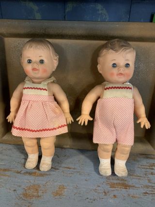 Vintage Baby Dolls,  Tod - L - Tot Sun Rubber Co Barberton Ohio Both Squeaker