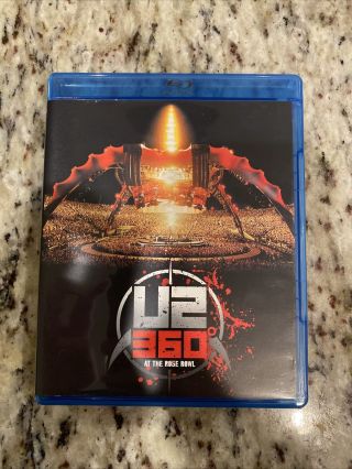 U2 360° At The Rose Bowl (blu - Ray Disc,  2010) Rare Out Of Print Complete